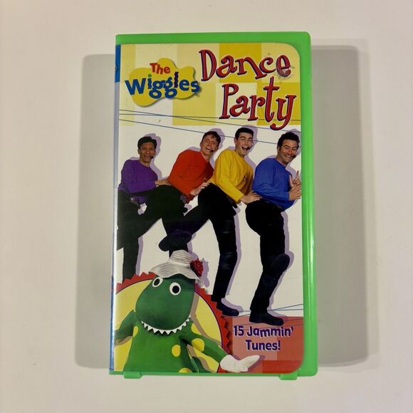 The Wiggles Dance Party VHS Clam Shell Case Y2K Children’s TV Shows - Picture 1 of 3